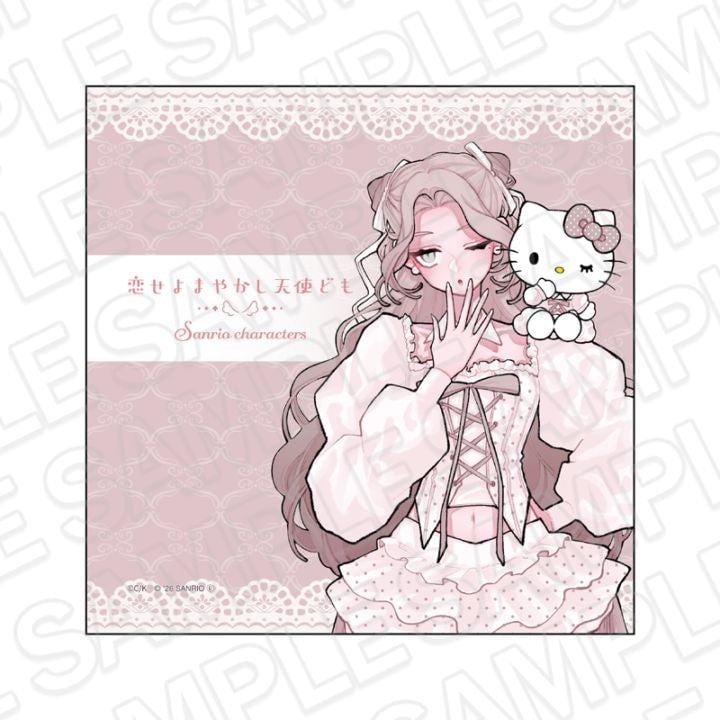 Fall in Love, You False Angels x Sanrio Characters - Mini Towel Beni Momoi x Hello Kitty