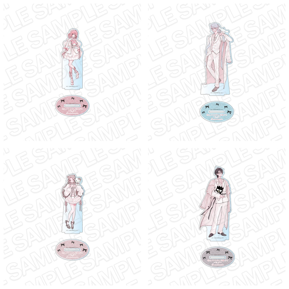 Fall in Love, You False Angels x Sanrio Characters - Big Acrylic Stand complete set of four designs