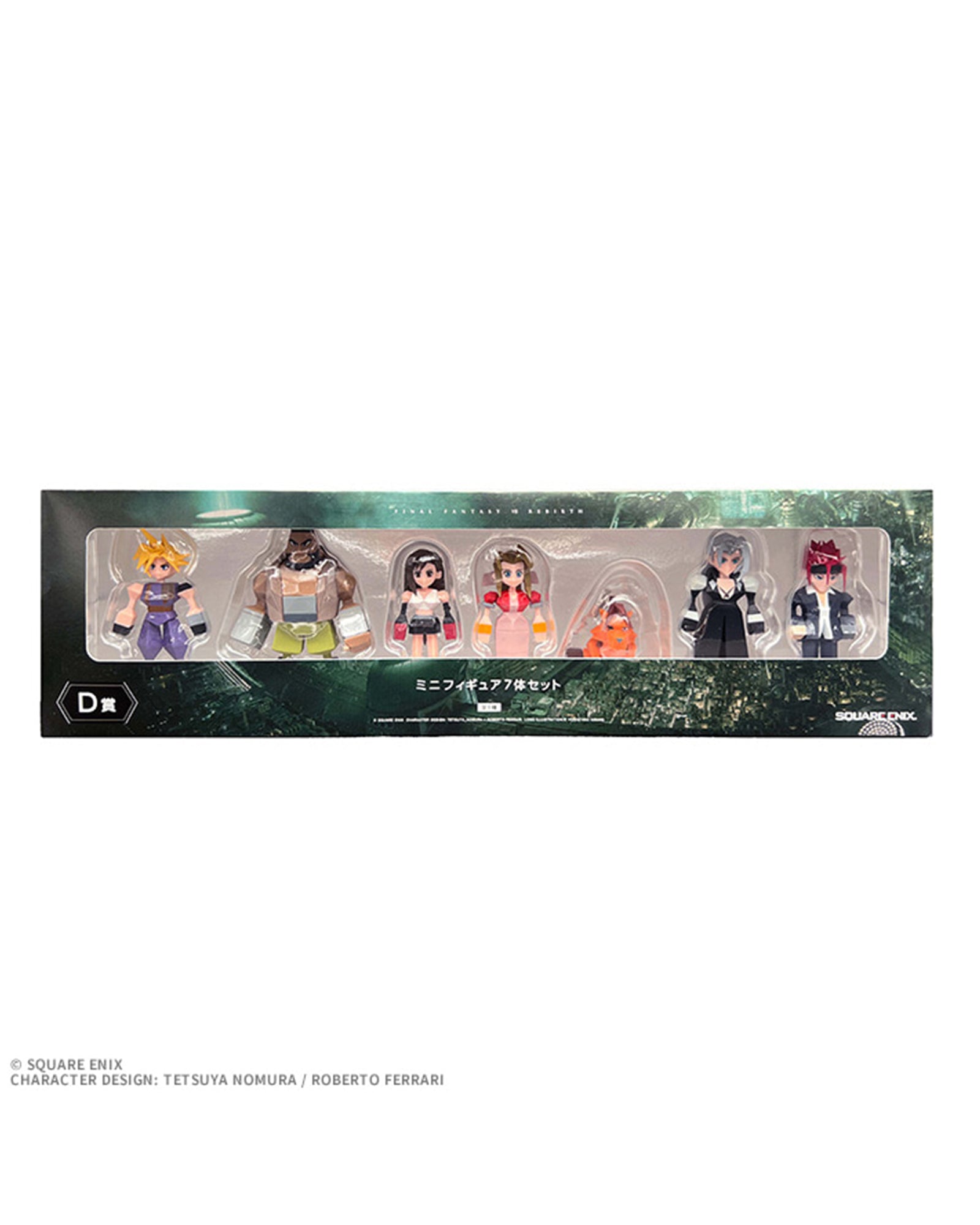 FINAL FANTASY VII REBIRTH COMMEMORATIVE KUJI - D PRIZE SET OF 7 MINIFIGURES
