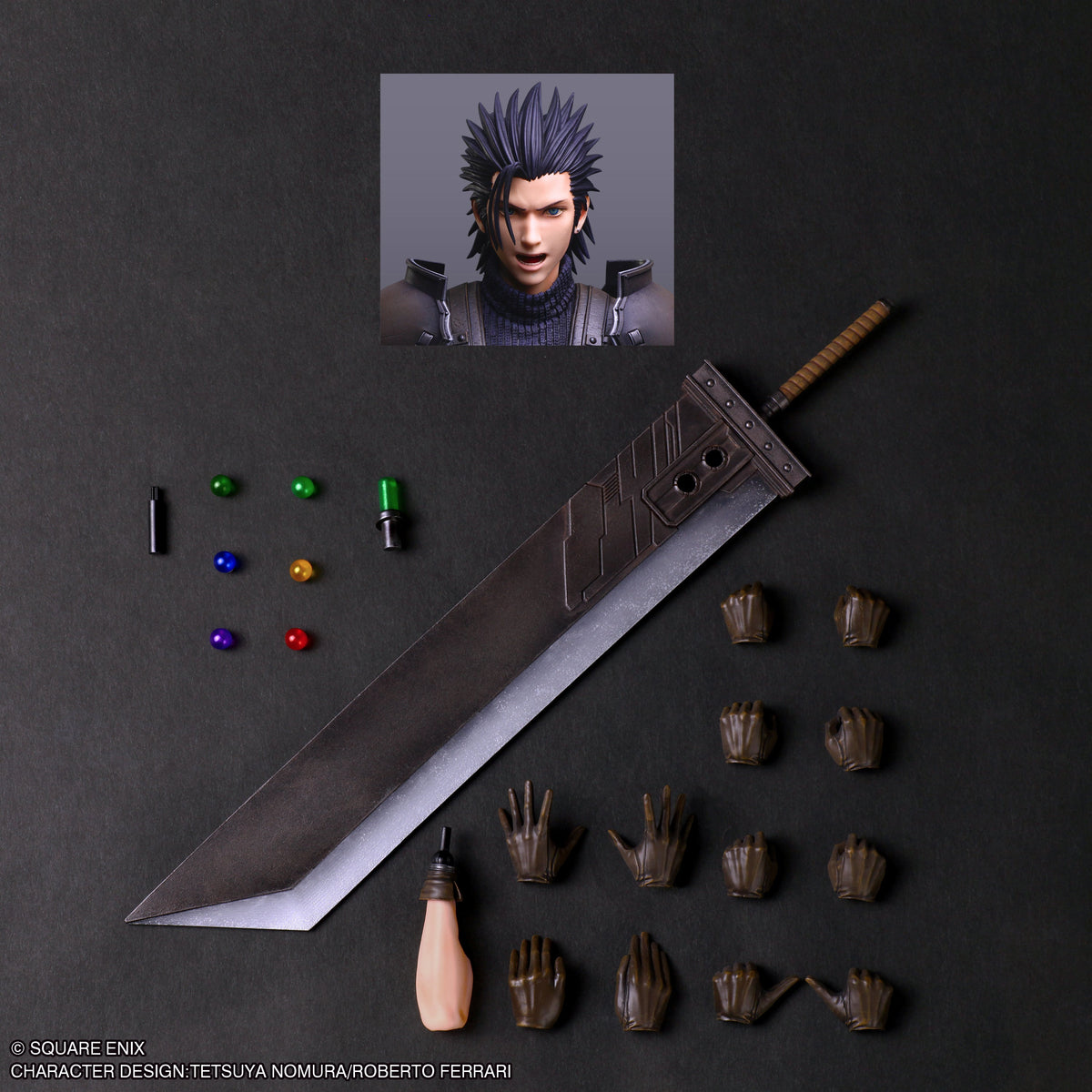Final Fantasy VII Rebirth PLAY ARTS SHIN Zack Fair SOLDIER 1st Class figure - official view 3