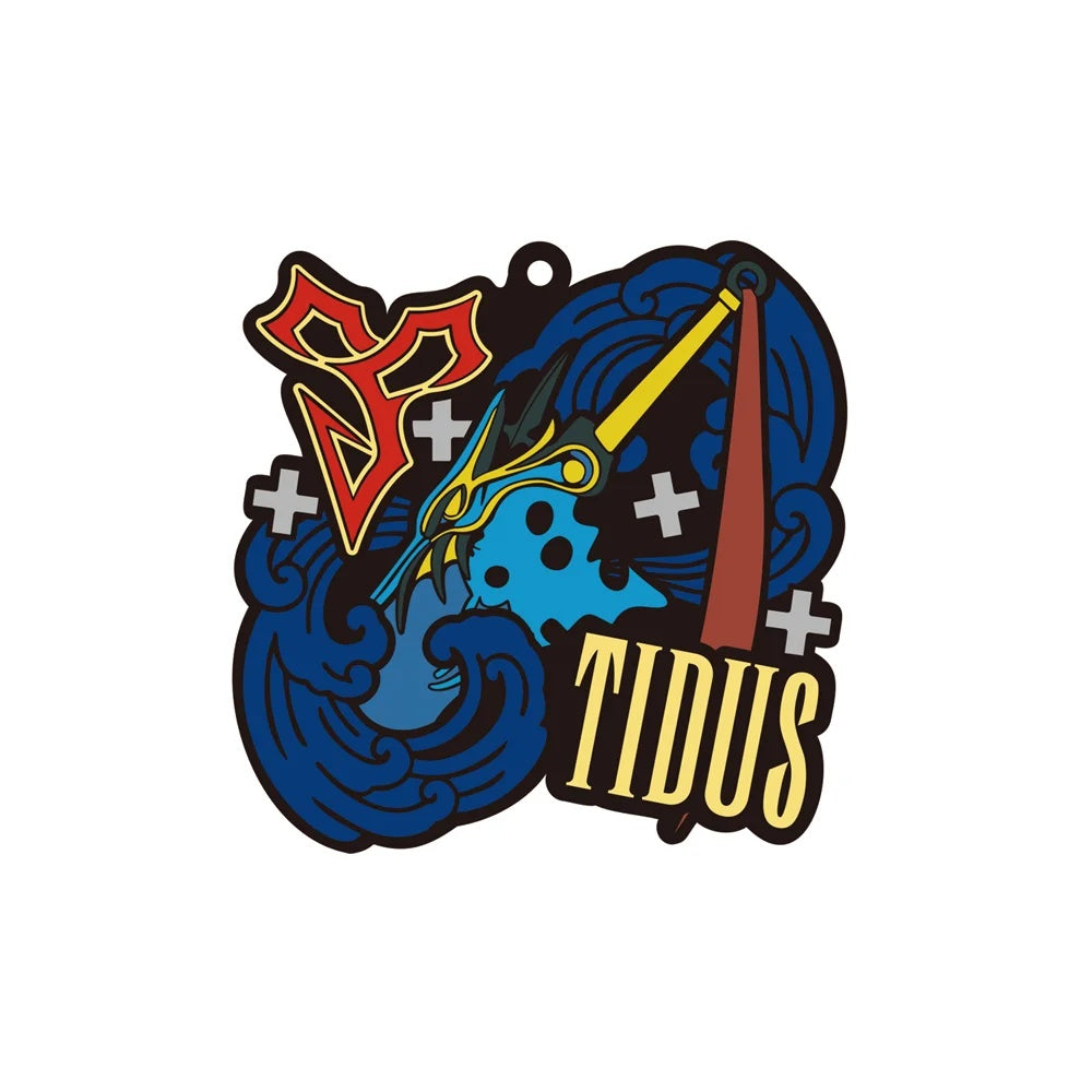 Final Fantasy X 25th Anniversary Kuji F Prize Rubber Strap - Tidus, official Square Enix collectible.