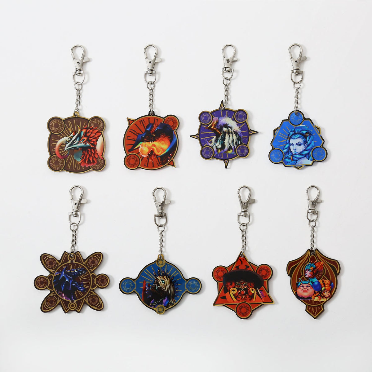Final Fantasy X 25th Anniversary x Daimaru Matsuzakaya - Aeon Acrylic Charm Complete Set of 8 Types - official product view 1