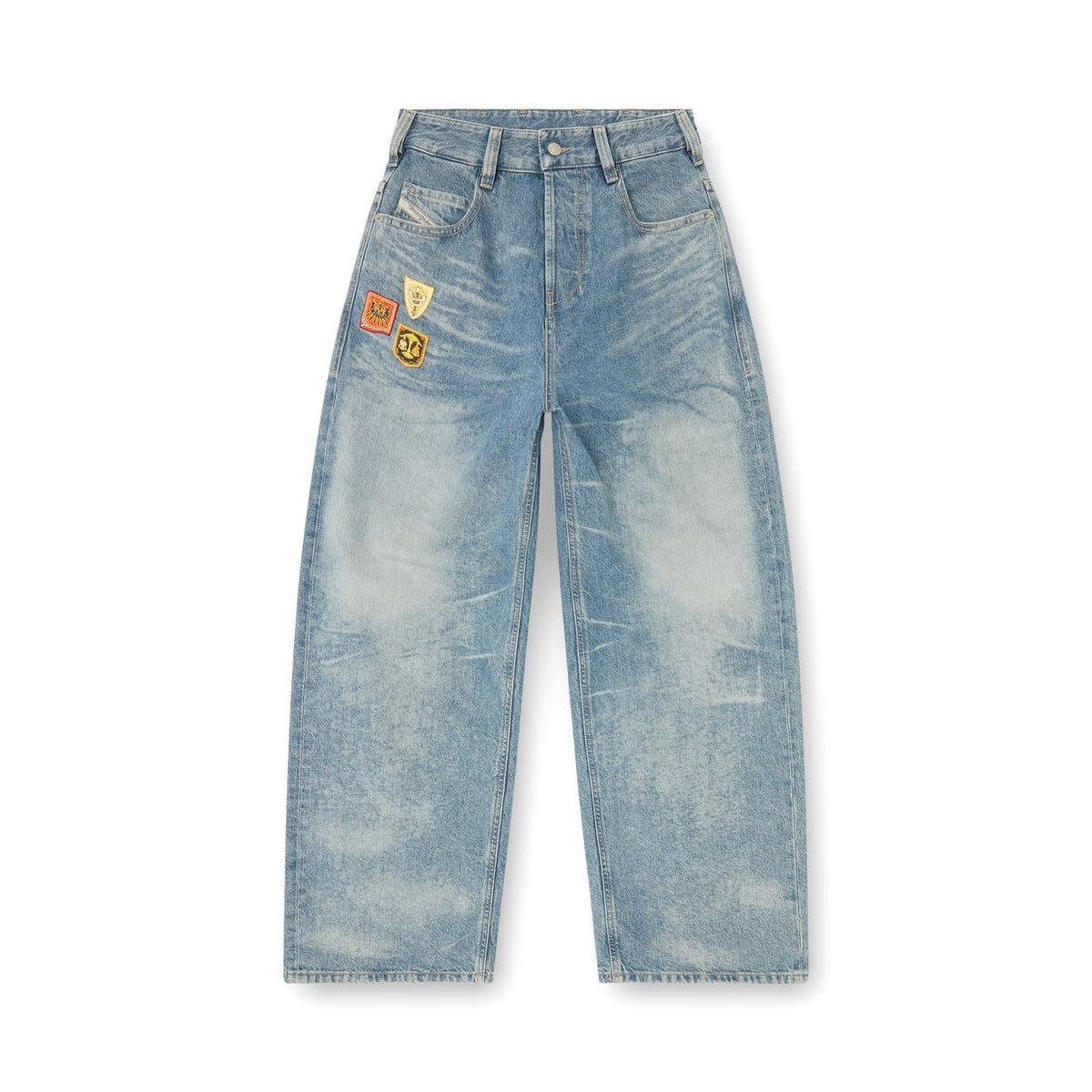 Final Fantasy XIV Collaboration - Eorzean Flags Jeans FF-1997 D-ENIM-M L.32 - Official Product Photo 1
