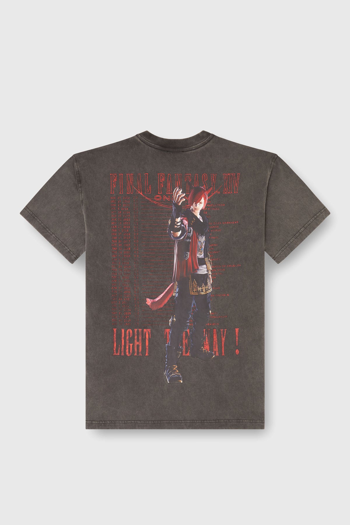 Final Fantasy XIV Collaboration - G'raha Tia T-Shirt FF-T-NORM-RED - Official Product Photo 2