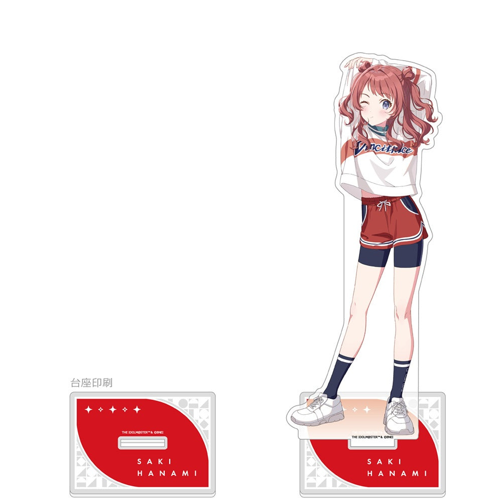 Gakuen Idolmaster Saki Hanami extra large acrylic stand in training wear