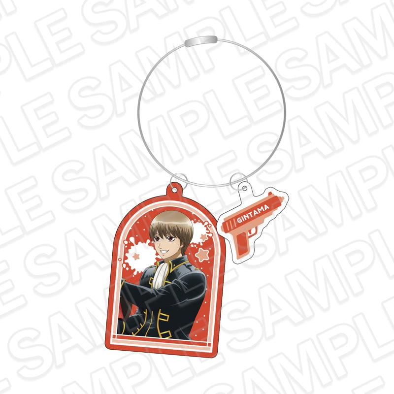 Gintama Water Gun Ver. Wire Double-Sided Keychain - Sougo Okita
