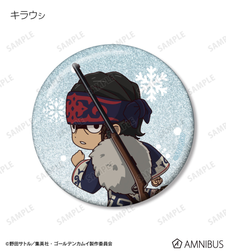 Golden Kamuy Fighting Backs Ver. Chibi Glitter Can Badge Ver. A - official product photo 8
