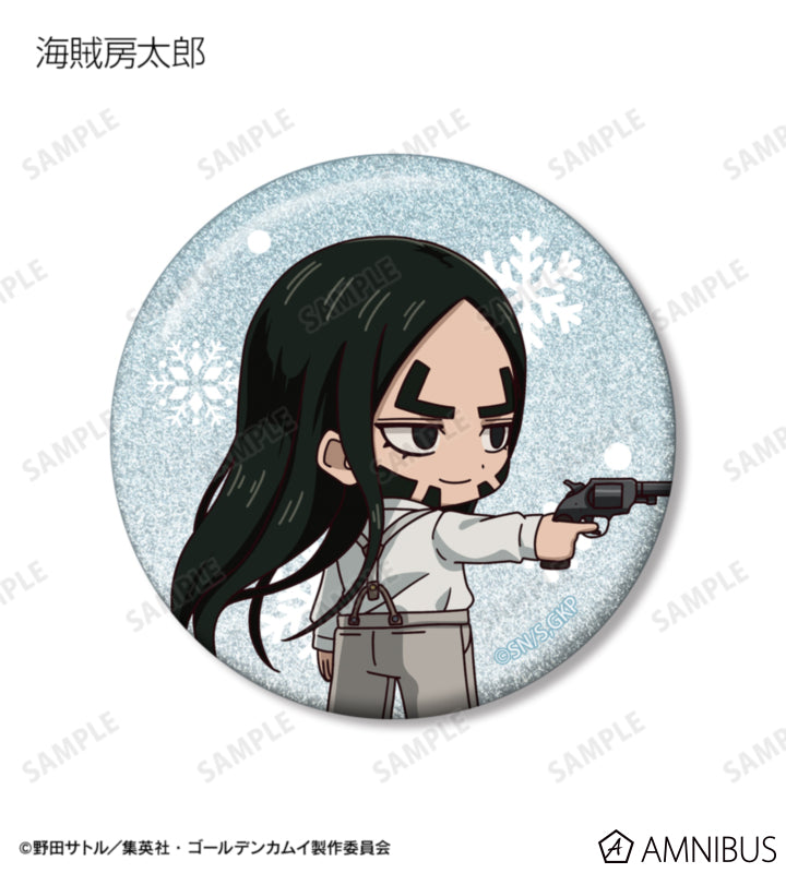 Golden Kamuy Fighting Backs Ver. Chibi Glitter Can Badge Ver. A - official product photo 10