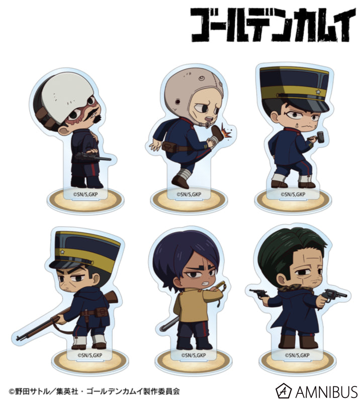 Golden Kamuy Fighting Backs Ver. Chibi Acrylic Stand Ver. B - official product photo 1