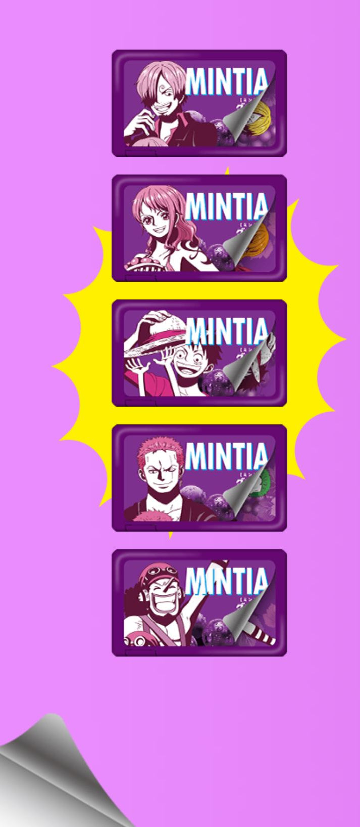MINTIA X ONE PIECE - GRAPE - 1 Pcs
