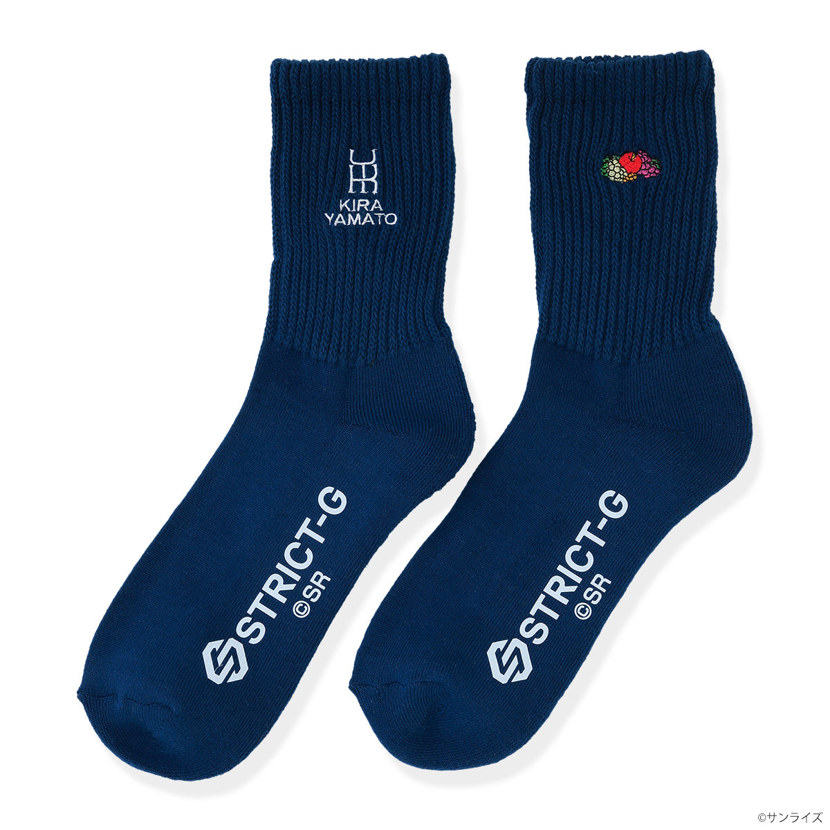 Gundam Series STRICT-G - SEED FREEDOM FRUIT OF THE LOOM Socks Kira Yamato - official product view 1
