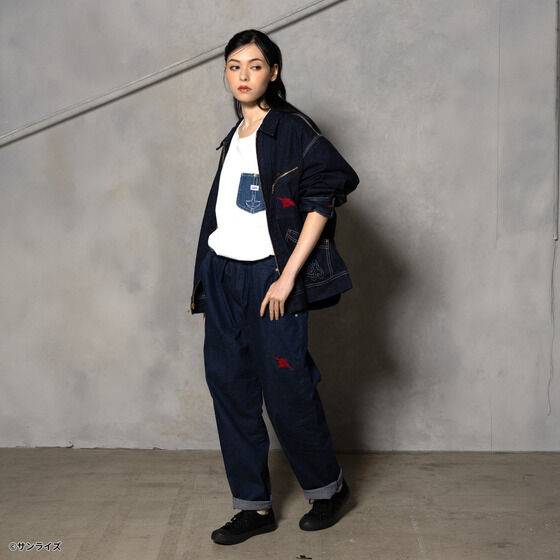 Gundam STRICT-G x Lee RX-93 91-B indigo denim jacket - official photo 13