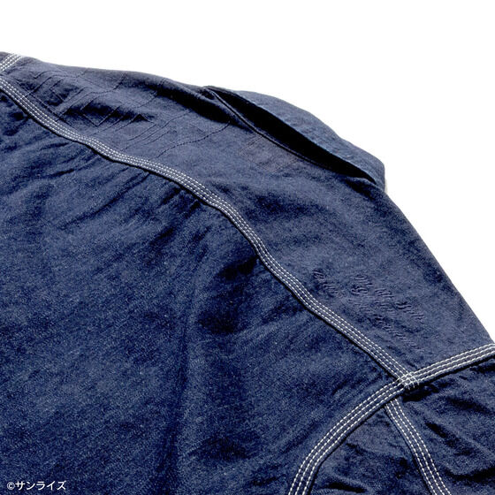 Gundam STRICT-G x Lee RX-93 91-B indigo denim jacket - official photo 4