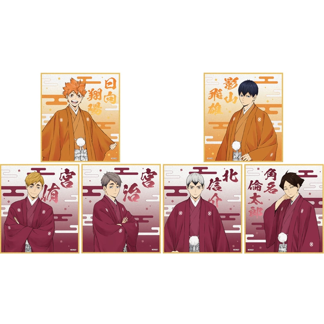 Haikyu!! Karasuno and Inarizaki New Year Glitter Acrylic Shikishi - all six designs