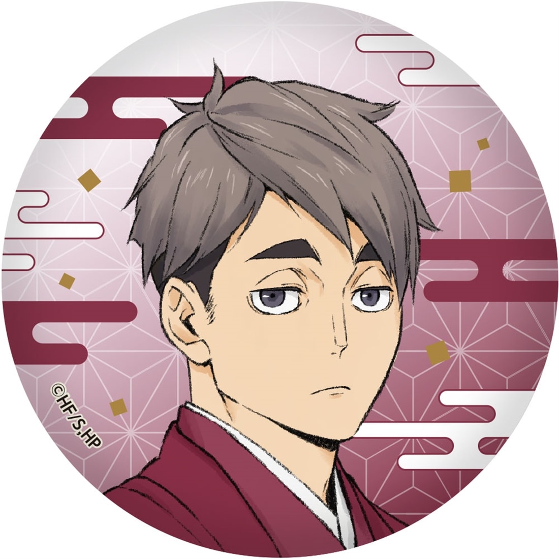 Haikyu!! Karasuno and Inarizaki New Year Washi Can Badge Box of 6 - detail 4