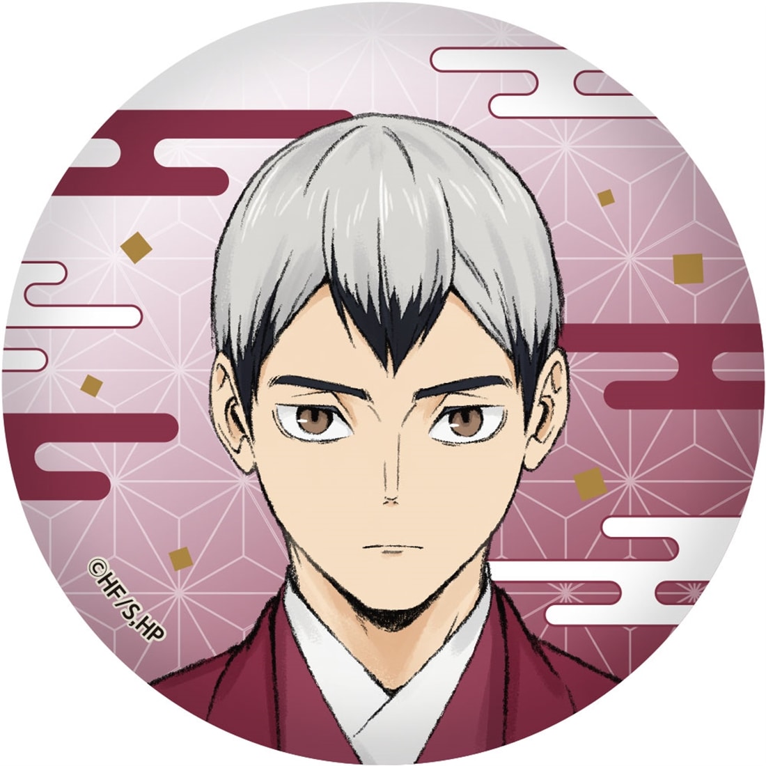 Haikyu!! Karasuno and Inarizaki New Year Washi Can Badge Box of 6 - detail 5