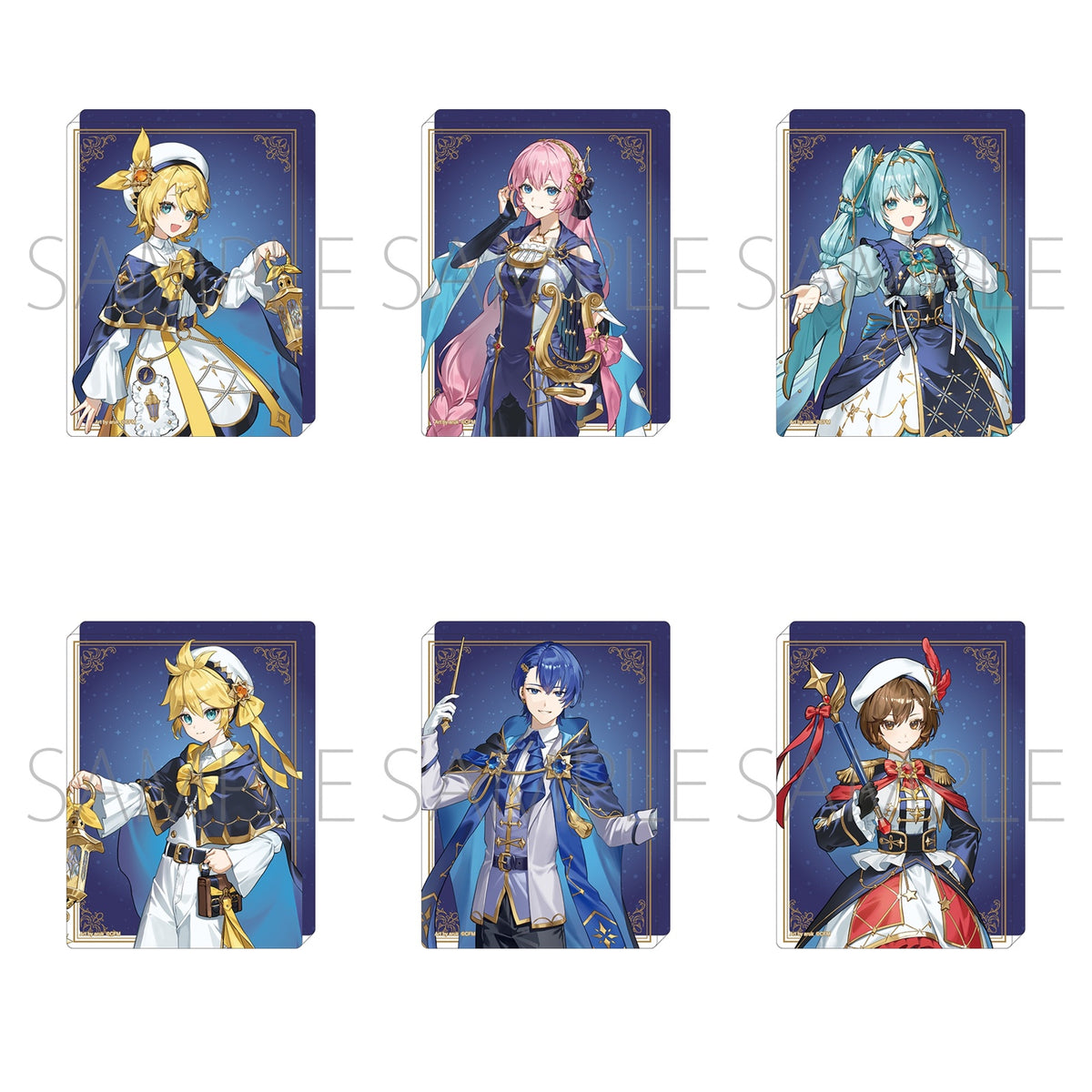Complete set of six Hatsune Miku layered acrylic art panels by aruk