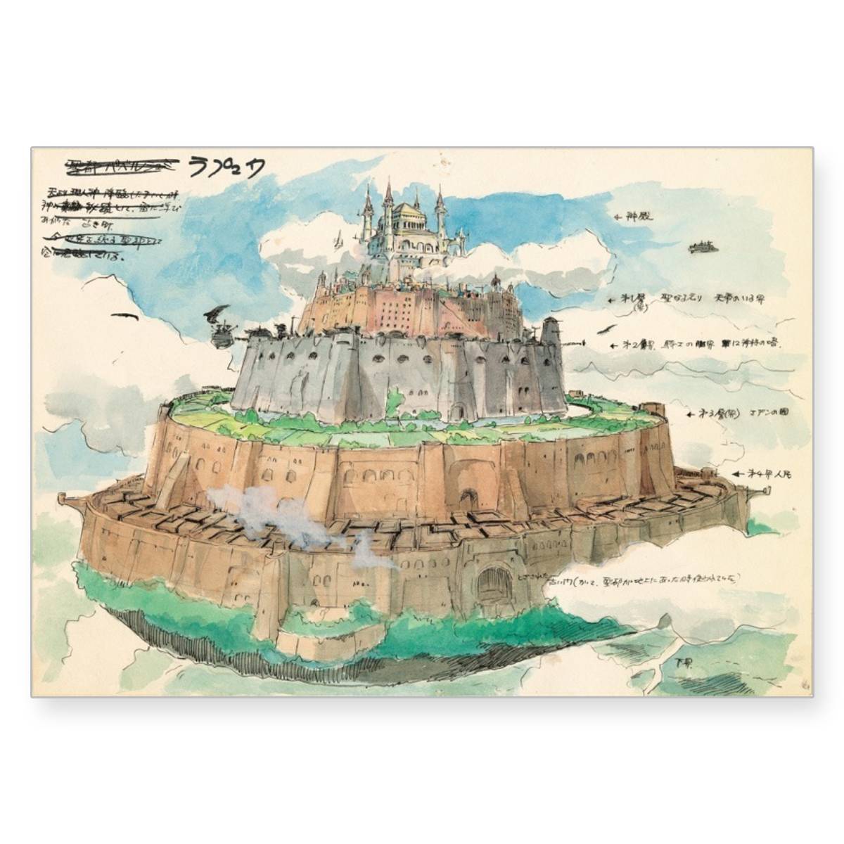 Hayao Miyazaki Imageboard Collection Vol. 2 - Castle in the Sky - official view 3
