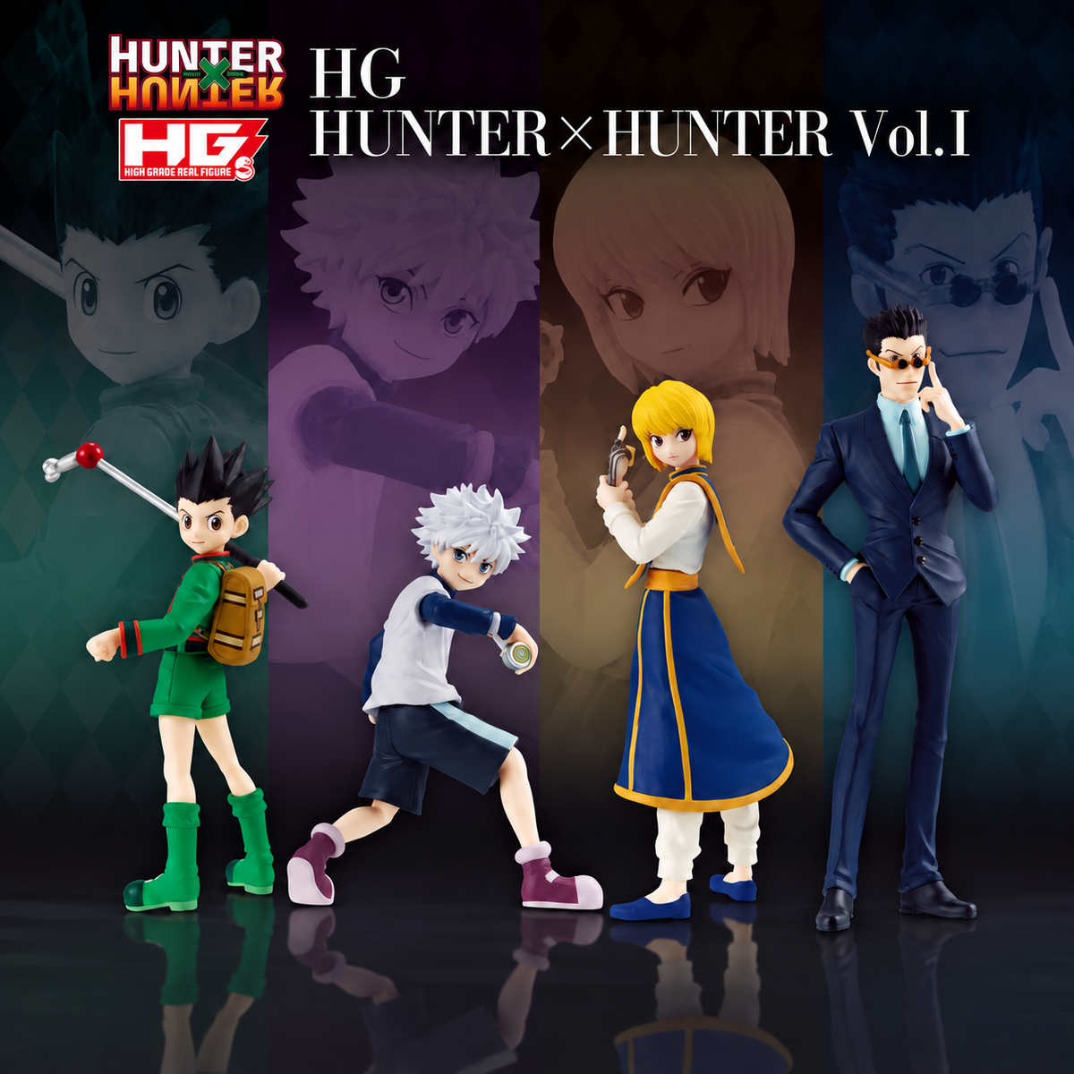 HG Hunter X Hunter Vol. 1 - complete set of 4 figures
