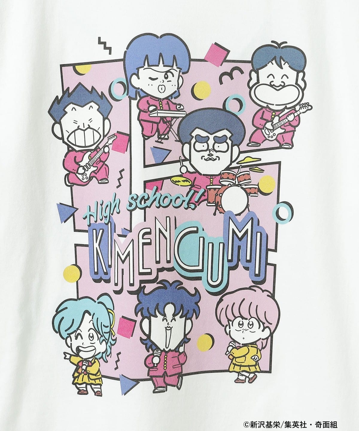 High School! Kimengumi Collaboration - Kimengumi, Yui & Chie Fancy Short-Sleeve T-Shirt - detail view 3
