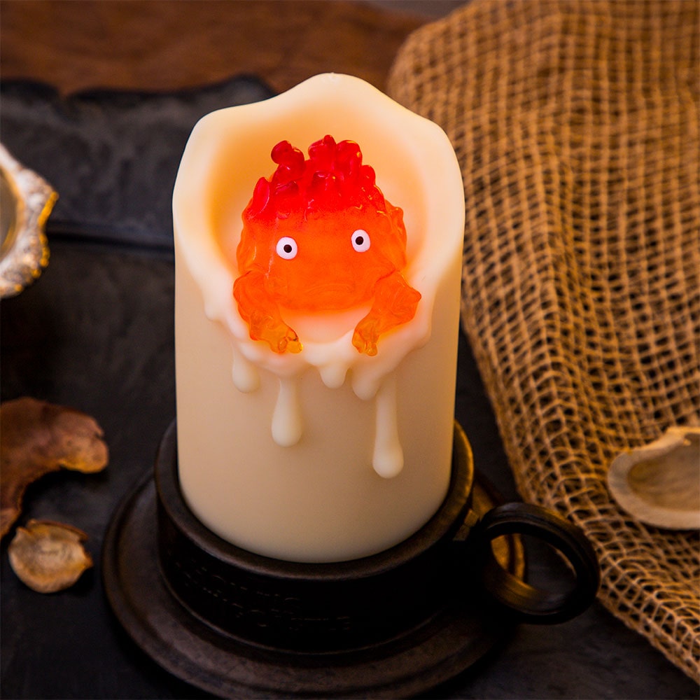 Howl's Moving Castle Calcifer Flickering Candle Light - official view 3