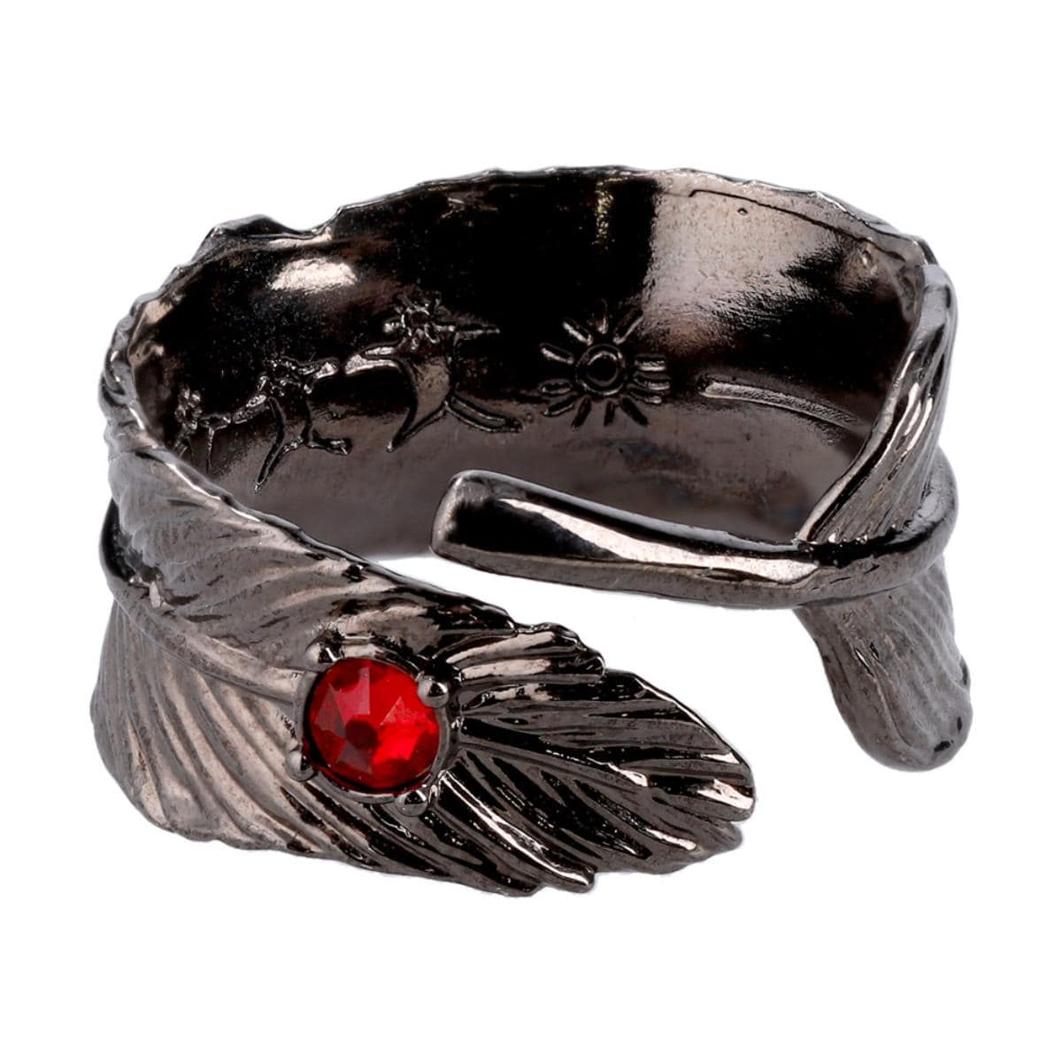 Howl's Moving Castle My Treasure Black Feather Ring - official view 12