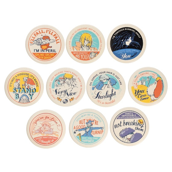 Howl's Moving Castle - Scene Can Badge Collection, Sealed Box of 10 - RANDOM - official view 2