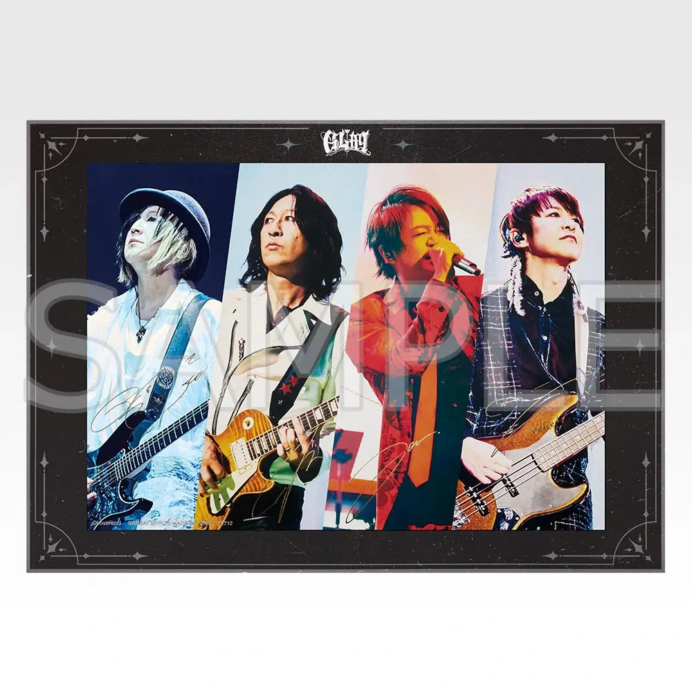 GLAY A Prize Visual Board with Foil-Stamped Reproduced Signatures detail