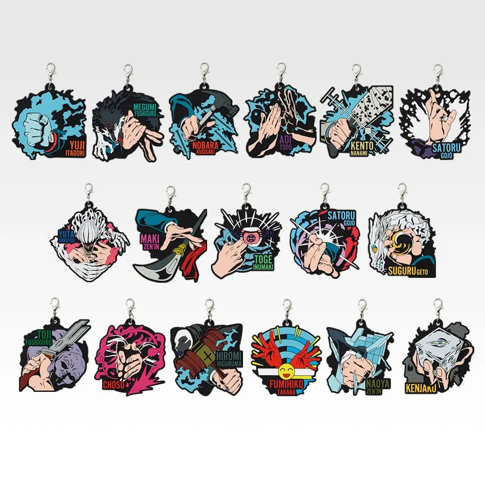 Ichiban Kuji Jujutsu Kaisen 5th Anniversary FINAL! - J Prize Rubber Charms - Complete Set (17 Types)