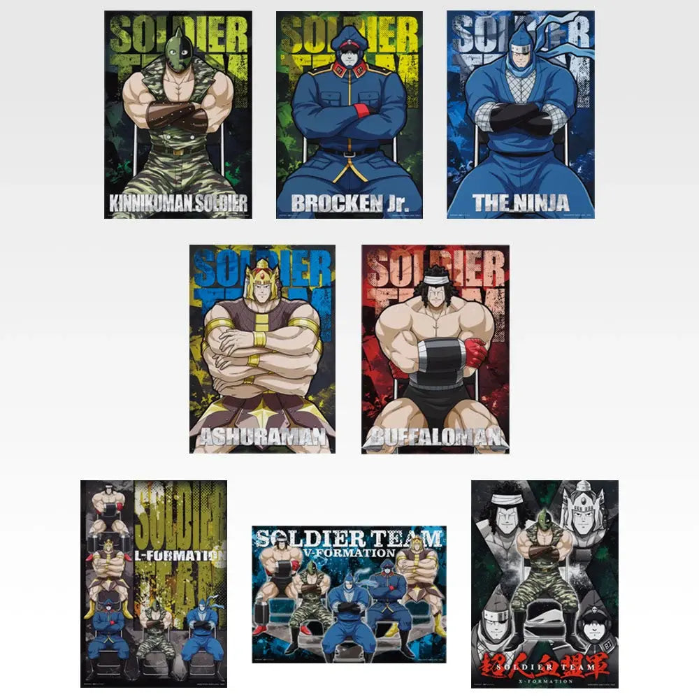 Kinnikuman Chojin Ketsumeigun G Prize Clear Posters official overview