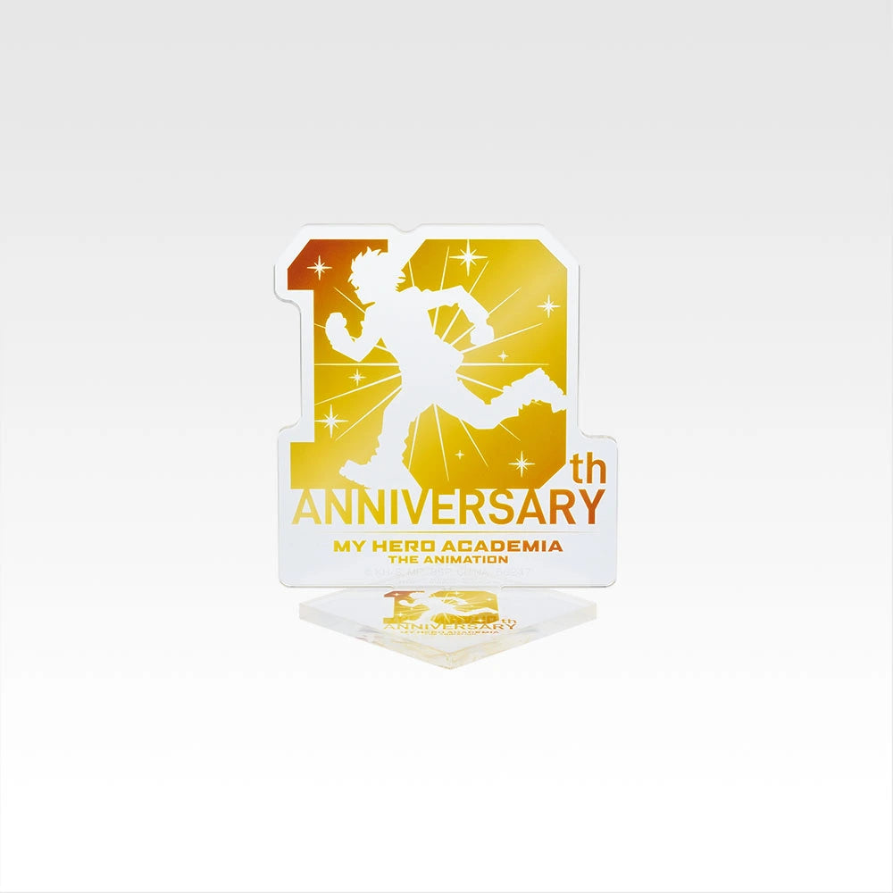 Ichiban Kuji My Hero Academia G Prize acrylic stand — 10th Anniversary Logo.