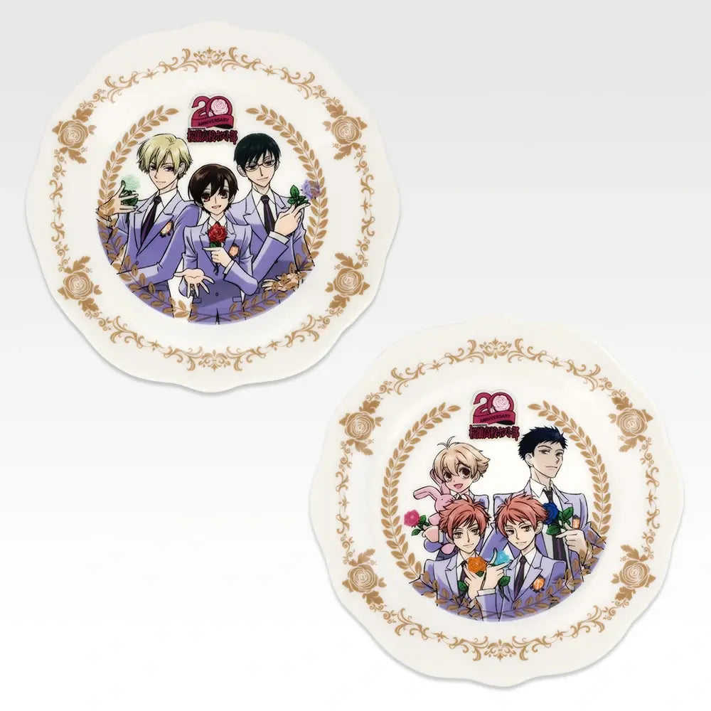 Ichiban Kuji Ouran High School Host Club 20th Anniversary - C Prize Memorial Plate (2 Types) complete set of all designs