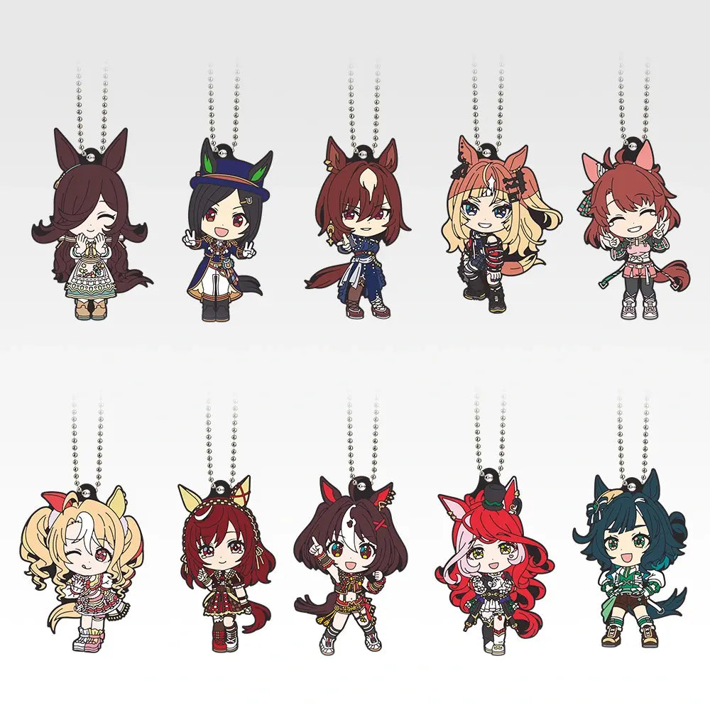 Ichiban Kuji Uma Musume Pretty Derby 14th Edition - H Prize Rubber Charm (10 Types) - complete set