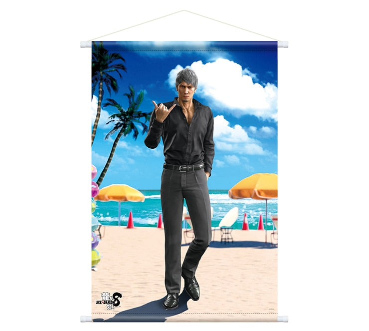 Like a Dragon Infinite Wealth Aloha B2 tapestry — Kiryu Kazuma