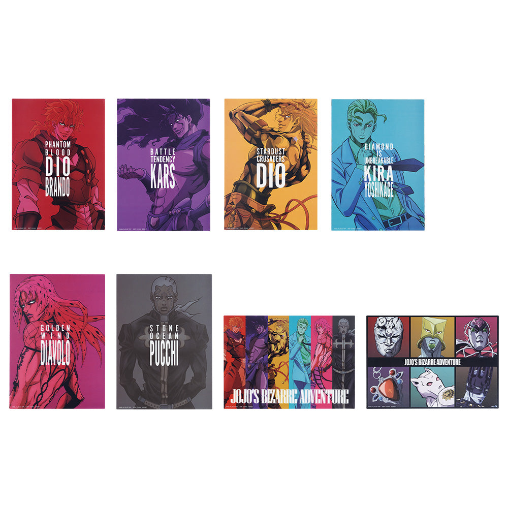 JOJO'S BIZARRE ADVENTURE ICHIBAN KUJI - EVIL PARTY - (I) VISUAL BOARD Complete Set 8 Pcs