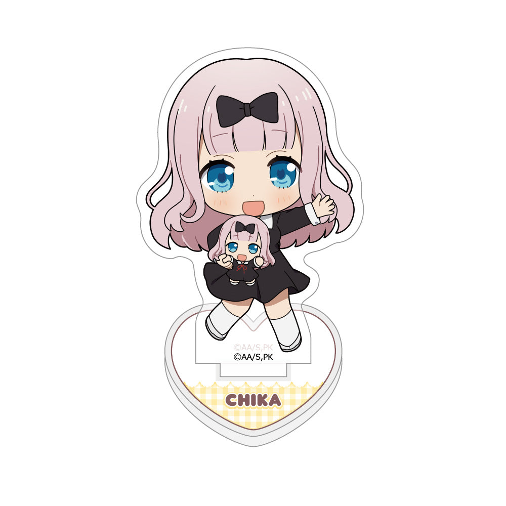 Kaguya Sama: Love Is War Tiny Friends Acrylic Stand - Chika Fujiwara - assembled view