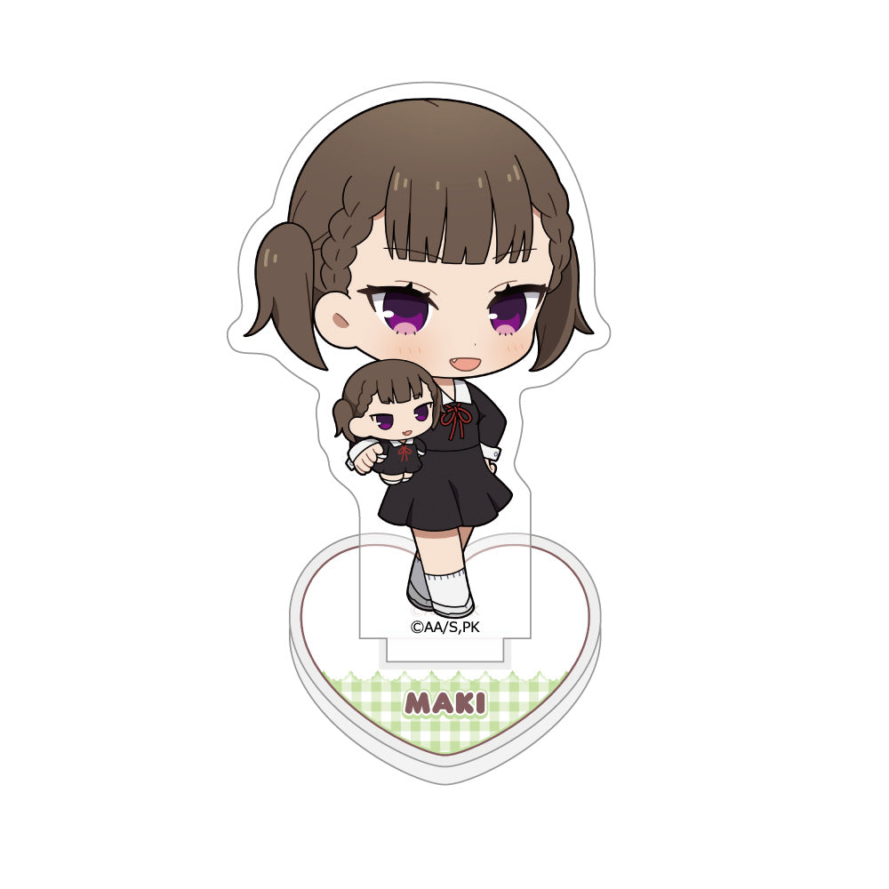 Kaguya Sama: Love Is War Tiny Friends Acrylic Stand - Maki Shijo - assembled view