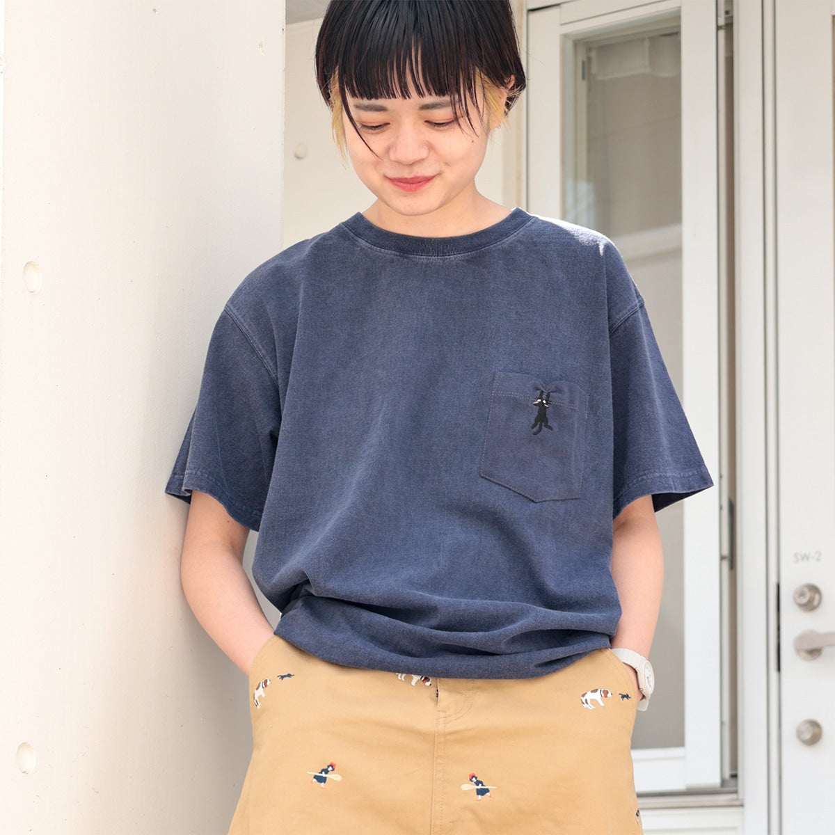 Kiki's Delivery Service GBL x Good On Pocket Embroidery T-Shirt - Jiji - official view 6