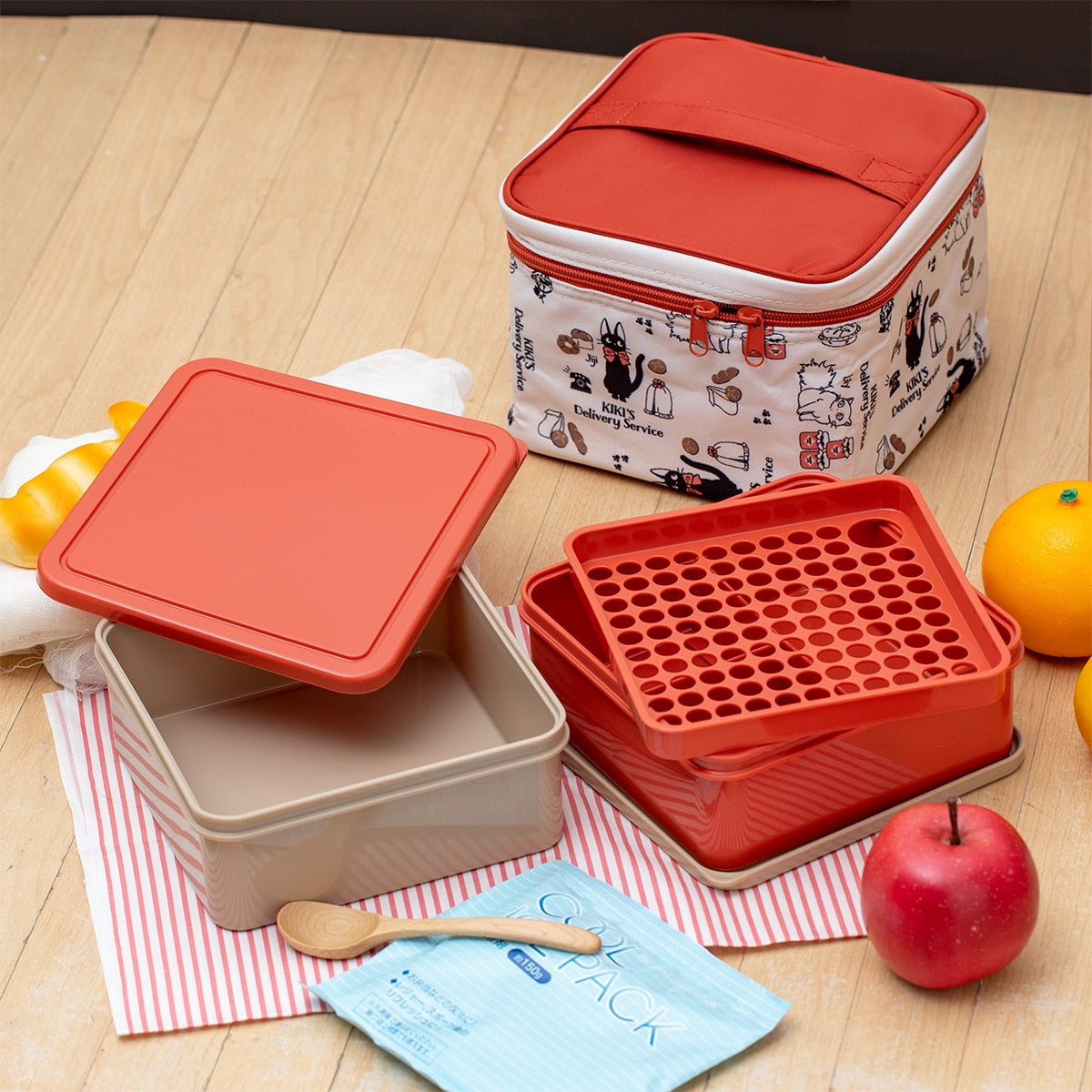 Kiki's Delivery Service Insulated Picnic Lunch Kits (2 Types) - Medium - 2 Containers - official view 1