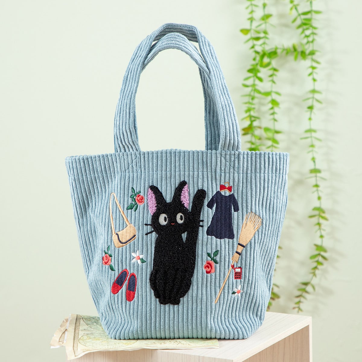 Kiki's Delivery Service Jiji and Broom Corduroy Mini Bag - official view 1