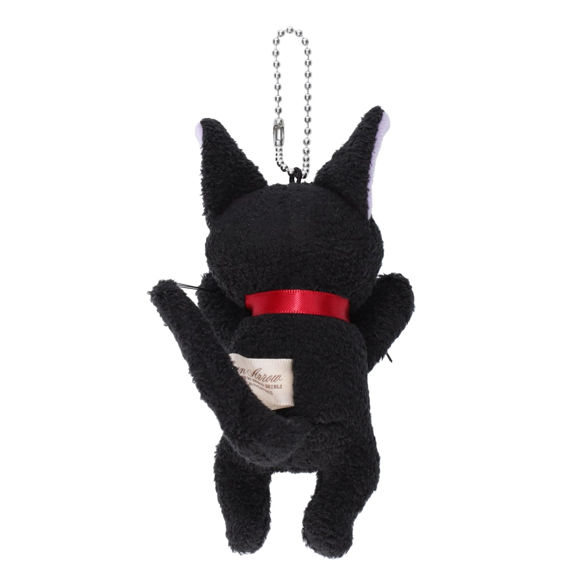 Kiki's Delivery Service - Jiji and Lily Plush Mascot Charms (2 Types) - Jiji Hugging - official view 4