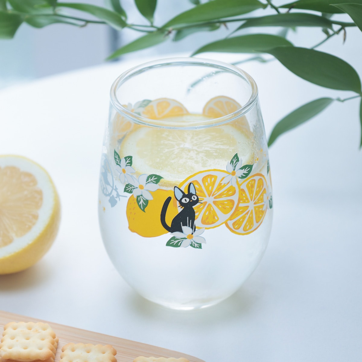 Kiki's Delivery Service Lemon Flower Jiji Glass Tumbler - official view 6