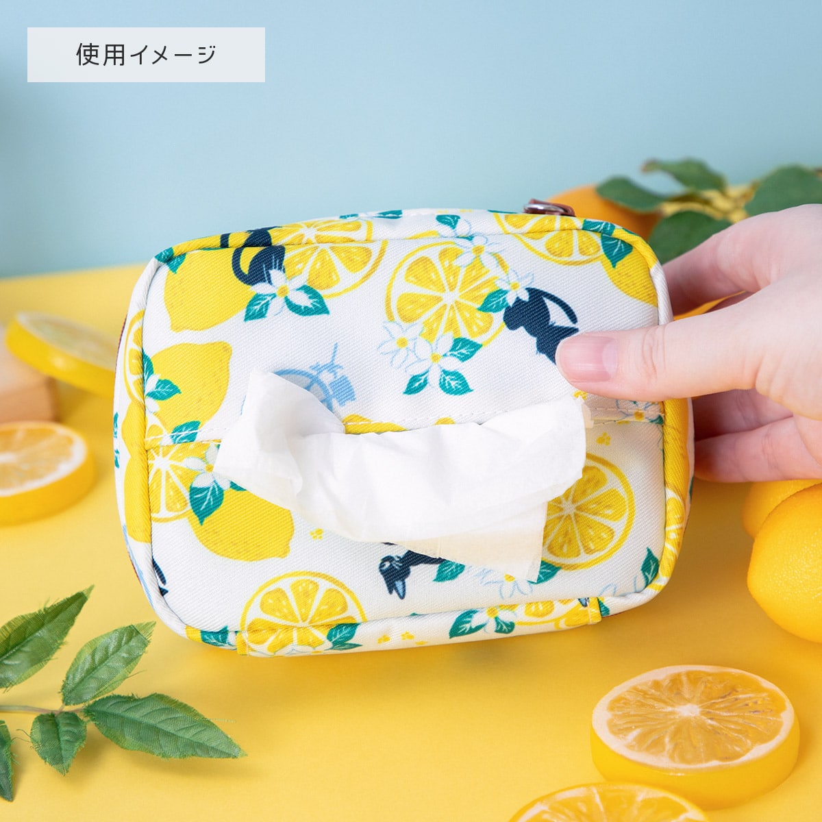Kiki's Delivery Service Lemon Flower Wide-Opening Pouch - official view 7