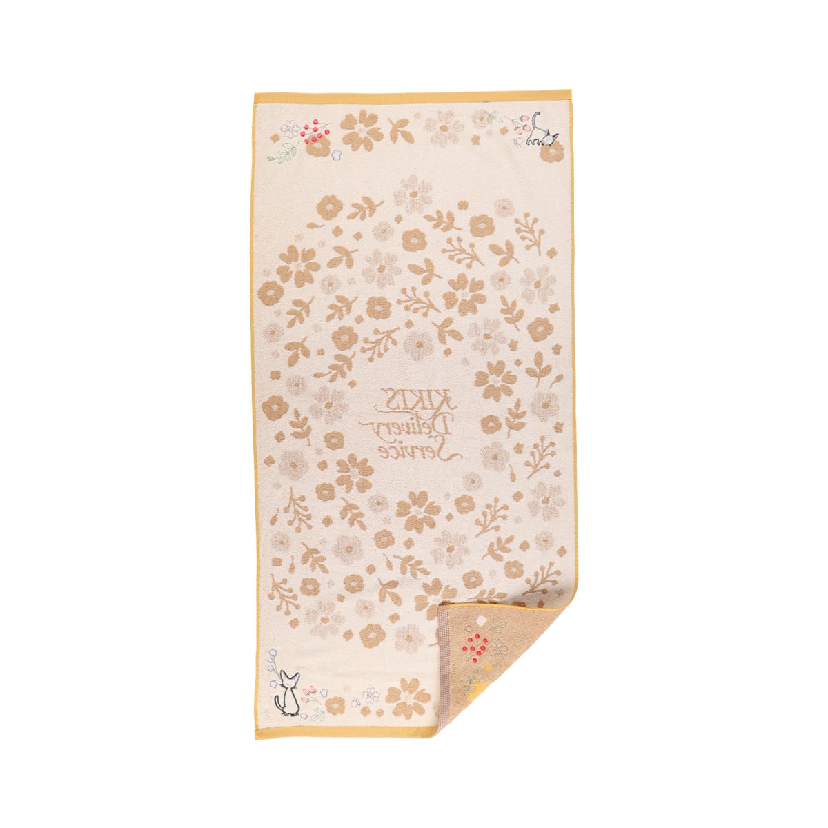 Kiki's Delivery Service - Sepia Flower Towels (4 Types) - Bath Towel - official view 12