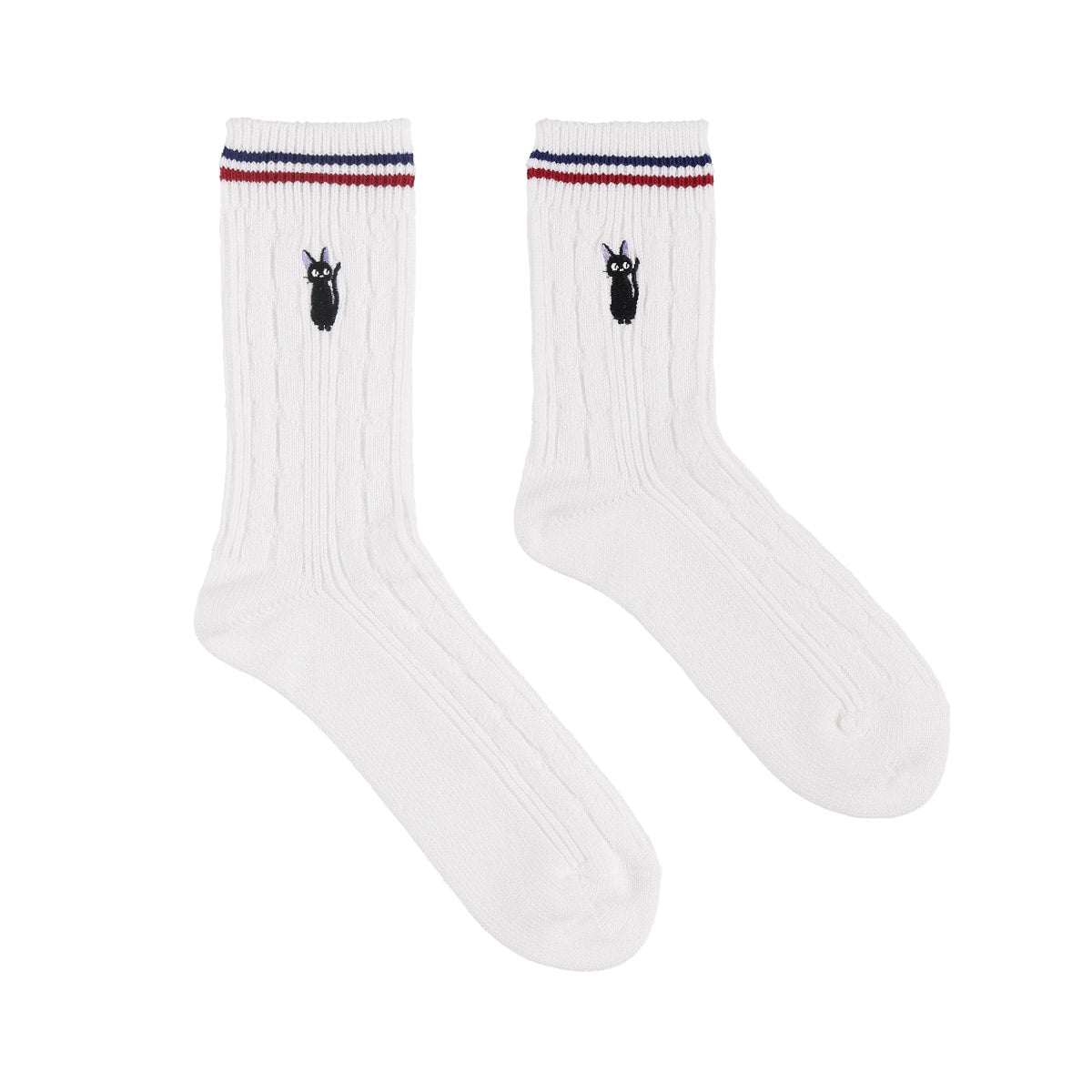 Kiki's Delivery Service Socks - Cable Knit - White - official product view 1