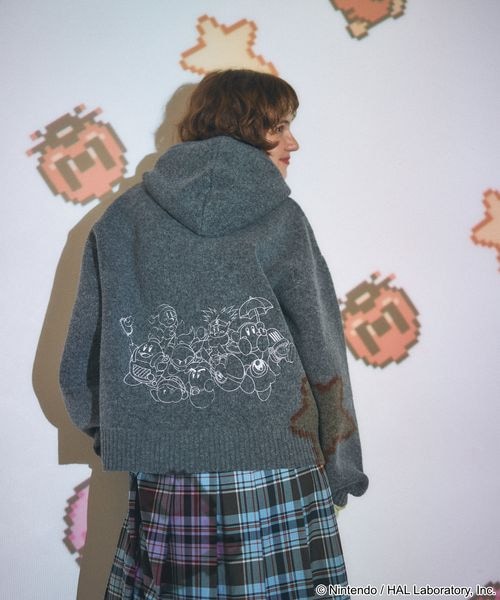 Kirby design knit hoodie - official product photo 7