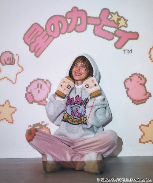 Kirby design knit hoodie - official product photo 24
