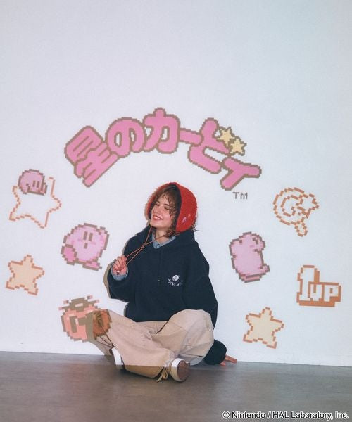 Kirby design knit hoodie - official product photo 32