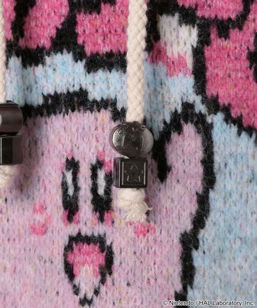 Kirby design knit hoodie - official product photo 48
