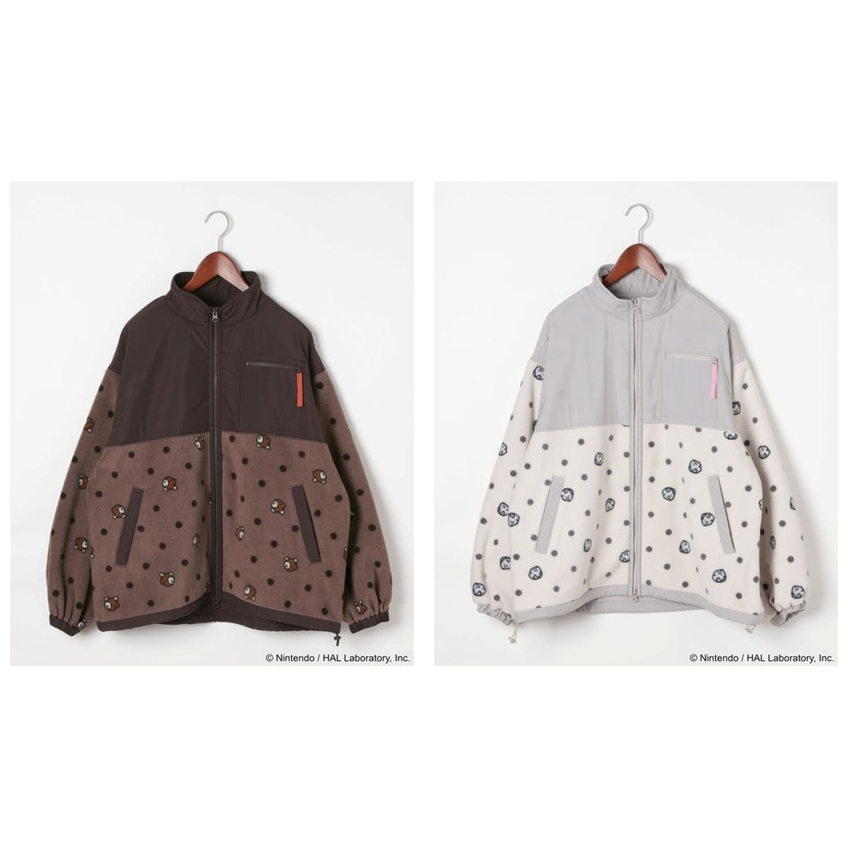 Kirby Dot Art Fleece Jacket complete set, all 2 designs